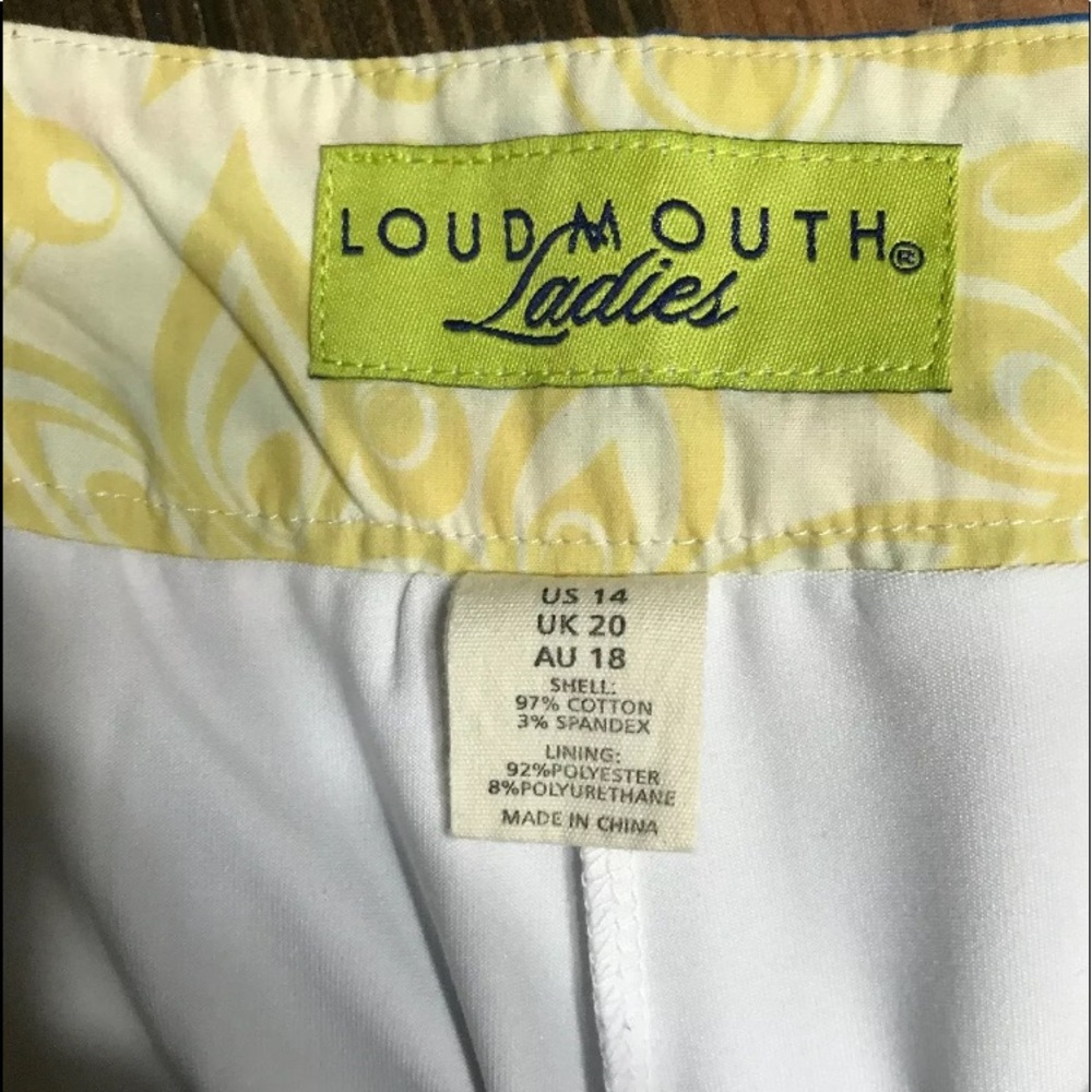 SOLD Loudmouth Womens Golf Skort Neon Stretch 14 - Picture 5 of 6